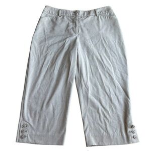 212 Collection Natural Fit: Women's Micro‎ Striped Cropped Capri Pants